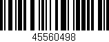 Código de barras (EAN, GTIN, SKU, ISBN): '45560498'