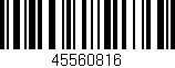 Código de barras (EAN, GTIN, SKU, ISBN): '45560816'