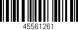 Código de barras (EAN, GTIN, SKU, ISBN): '45561261'