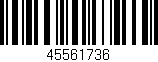 Código de barras (EAN, GTIN, SKU, ISBN): '45561736'