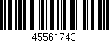 Código de barras (EAN, GTIN, SKU, ISBN): '45561743'