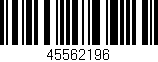 Código de barras (EAN, GTIN, SKU, ISBN): '45562196'
