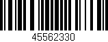 Código de barras (EAN, GTIN, SKU, ISBN): '45562330'