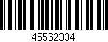 Código de barras (EAN, GTIN, SKU, ISBN): '45562334'