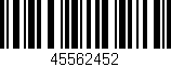 Código de barras (EAN, GTIN, SKU, ISBN): '45562452'