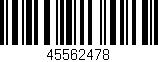 Código de barras (EAN, GTIN, SKU, ISBN): '45562478'