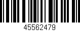 Código de barras (EAN, GTIN, SKU, ISBN): '45562479'