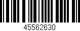 Código de barras (EAN, GTIN, SKU, ISBN): '45562630'