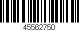Código de barras (EAN, GTIN, SKU, ISBN): '45562750'