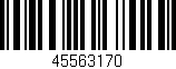 Código de barras (EAN, GTIN, SKU, ISBN): '45563170'