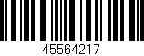 Código de barras (EAN, GTIN, SKU, ISBN): '45564217'