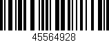 Código de barras (EAN, GTIN, SKU, ISBN): '45564928'