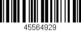 Código de barras (EAN, GTIN, SKU, ISBN): '45564929'