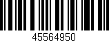 Código de barras (EAN, GTIN, SKU, ISBN): '45564950'