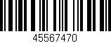 Código de barras (EAN, GTIN, SKU, ISBN): '45567470'