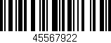 Código de barras (EAN, GTIN, SKU, ISBN): '45567922'