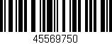 Código de barras (EAN, GTIN, SKU, ISBN): '45569750'