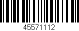 Código de barras (EAN, GTIN, SKU, ISBN): '45571112'