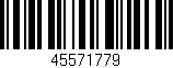 Código de barras (EAN, GTIN, SKU, ISBN): '45571779'