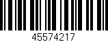 Código de barras (EAN, GTIN, SKU, ISBN): '45574217'