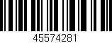 Código de barras (EAN, GTIN, SKU, ISBN): '45574281'