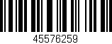 Código de barras (EAN, GTIN, SKU, ISBN): '45576259'