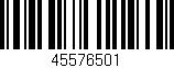 Código de barras (EAN, GTIN, SKU, ISBN): '45576501'