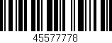 Código de barras (EAN, GTIN, SKU, ISBN): '45577778'