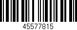 Código de barras (EAN, GTIN, SKU, ISBN): '45577815'