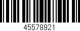 Código de barras (EAN, GTIN, SKU, ISBN): '45578921'