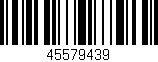 Código de barras (EAN, GTIN, SKU, ISBN): '45579439'