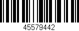 Código de barras (EAN, GTIN, SKU, ISBN): '45579442'