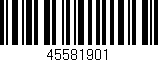Código de barras (EAN, GTIN, SKU, ISBN): '45581901'