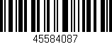 Código de barras (EAN, GTIN, SKU, ISBN): '45584087'