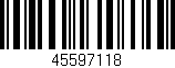 Código de barras (EAN, GTIN, SKU, ISBN): '45597118'