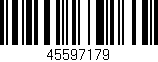 Código de barras (EAN, GTIN, SKU, ISBN): '45597179'