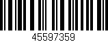 Código de barras (EAN, GTIN, SKU, ISBN): '45597359'