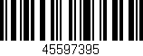 Código de barras (EAN, GTIN, SKU, ISBN): '45597395'