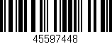 Código de barras (EAN, GTIN, SKU, ISBN): '45597448'