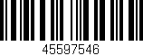 Código de barras (EAN, GTIN, SKU, ISBN): '45597546'