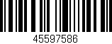 Código de barras (EAN, GTIN, SKU, ISBN): '45597586'