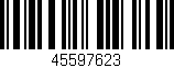 Código de barras (EAN, GTIN, SKU, ISBN): '45597623'