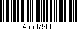 Código de barras (EAN, GTIN, SKU, ISBN): '45597900'