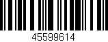 Código de barras (EAN, GTIN, SKU, ISBN): '45599614'
