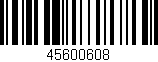 Código de barras (EAN, GTIN, SKU, ISBN): '45600608'
