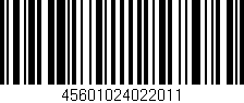 Código de barras (EAN, GTIN, SKU, ISBN): '45601024022011'