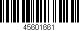Código de barras (EAN, GTIN, SKU, ISBN): '45601661'