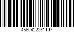 Código de barras (EAN, GTIN, SKU, ISBN): '4560422261107'