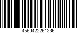 Código de barras (EAN, GTIN, SKU, ISBN): '4560422261336'