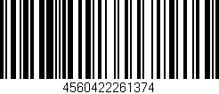 Código de barras (EAN, GTIN, SKU, ISBN): '4560422261374'